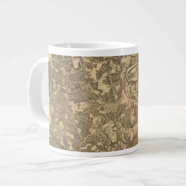 Bermuda Hundred, Virginia Large Coffee Mug (Front Left)