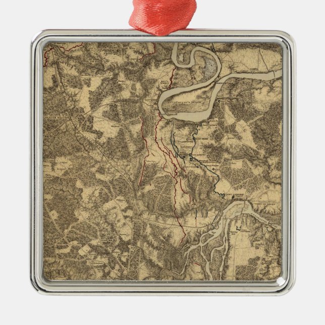Bermuda Hundred, Virginia Metal Tree Decoration (Front)