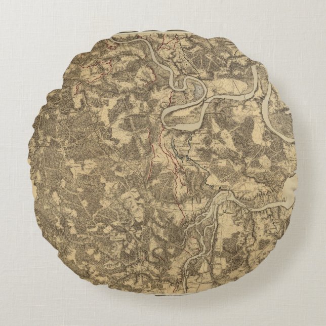 Bermuda Hundred, Virginia Round Cushion (Front)