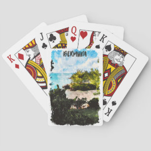 Bermuda Islands Tropical landscape Playing Cards
