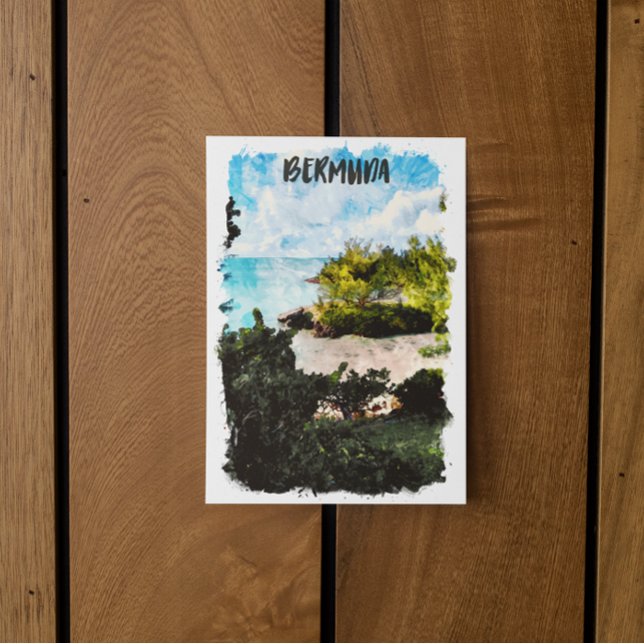 Bermuda Islands Tropical landscape Postcard (bermuda travel postcard)