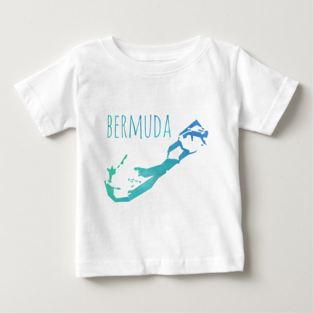 Bermuda Map Baby T-Shirt (Front)