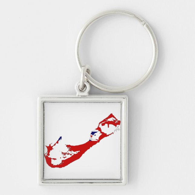 Bermuda map BM Key Ring (Front)