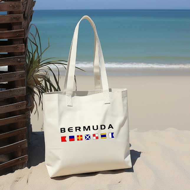 Bermuda Maritime Nautical Signal Flags Light-Color Tote Bag (Creator Uploaded)