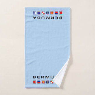Bermuda Maritime Nautical Signal Flags Light-Colou Hand Towel
