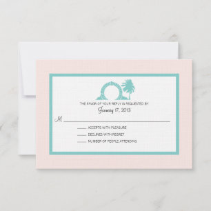 Bermuda Moongate Wedding Destination RSVP Card