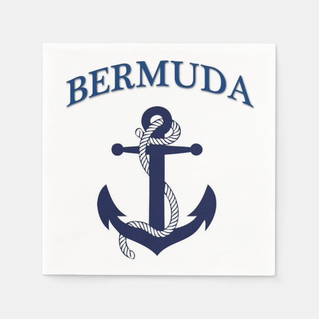 Bermuda Paper Napkins! Napkin (Front)