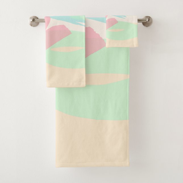 Bermuda Pastels Bath Towel Set (Insitu)