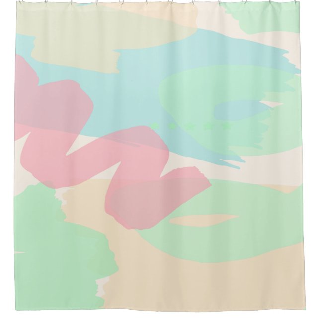 Bermuda Pastels Shower Curtain (Front)