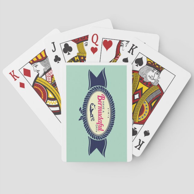 Bermuda playing cards (Back)