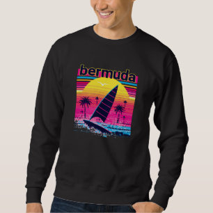 Bermuda Retro 80s Style Souvenir Beach Sweatshirt