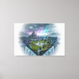 Bermuda Rhombus: The Hidden Sanctuary Canvas Print