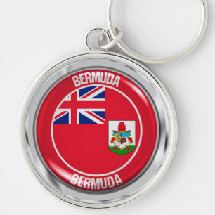 Bermuda Round Emblem Key Ring