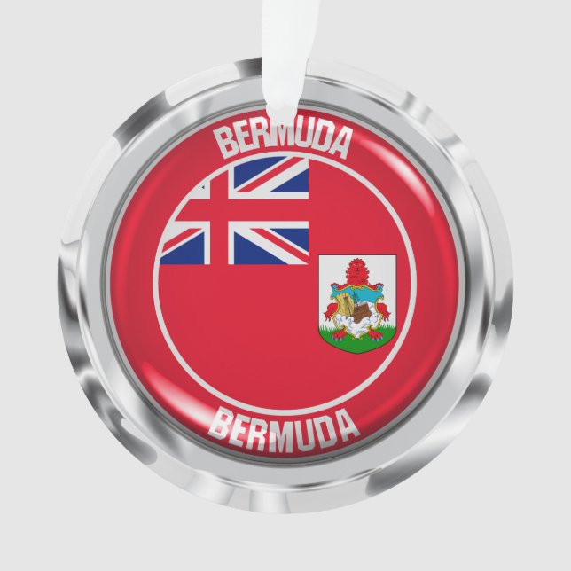 Bermuda Round Emblem Ornament (Front)