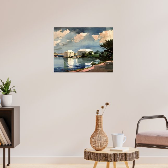 Bermuda, Salt Kettle artwork, Poster (Living Room 3)