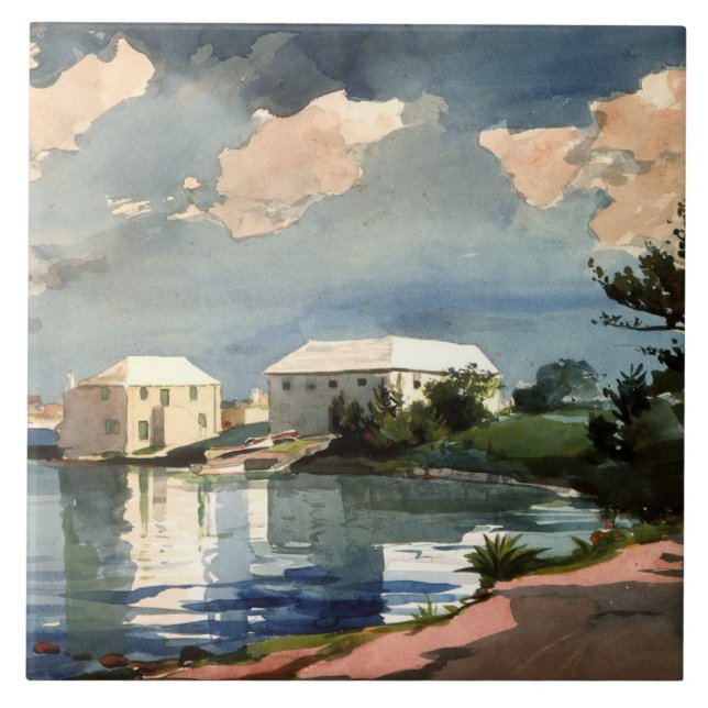 Bermuda, Salt Kettle painting, Tile (Front)