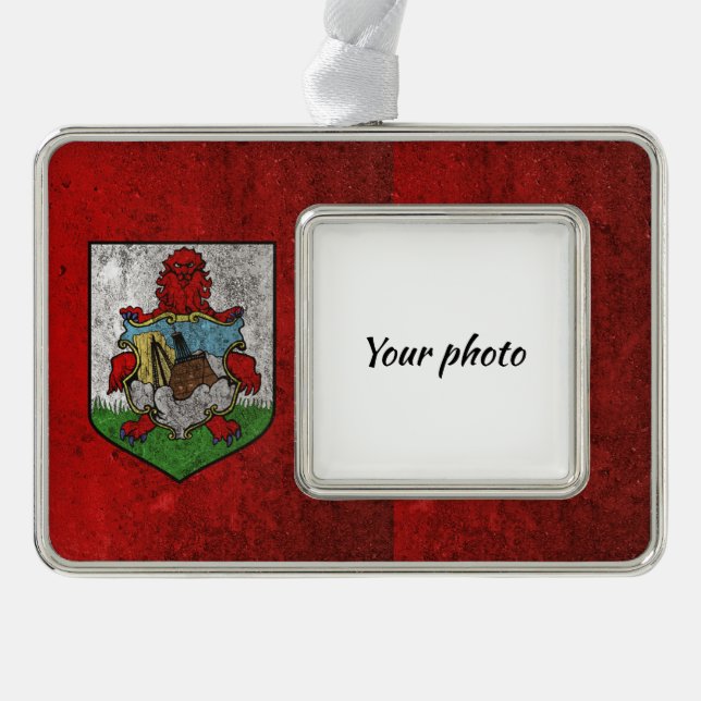 Bermuda Silver Plated Framed Ornament (Front)