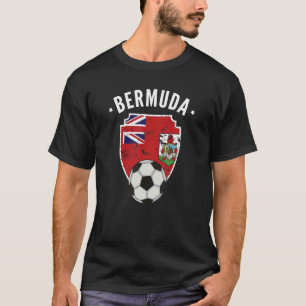 Bermuda Soccer Bermuda Flag Football Bermudian Pri T-Shirt