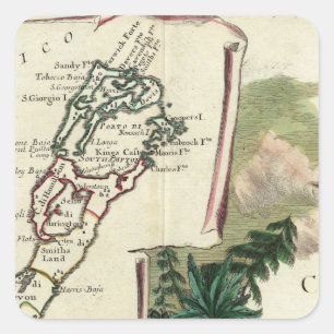 Bermuda Square Sticker