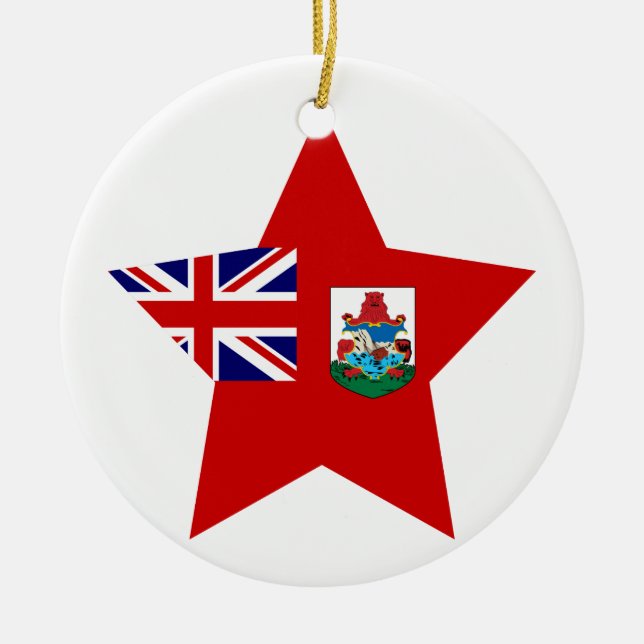 Bermuda Star Ceramic Tree Decoration (Front)
