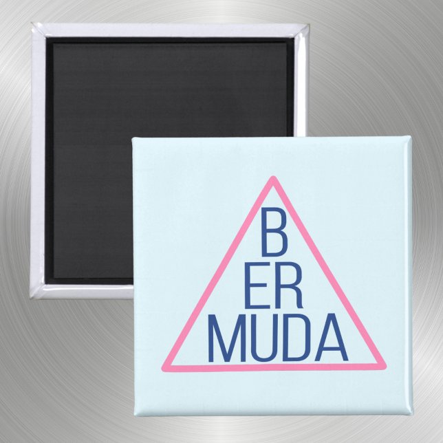 Bermuda Triangle with Modern Text Inside Magnet (Creator Uploaded)