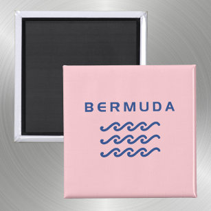 Bermuda Triple Ocean Waves Light-Colour Magnet