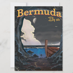 Bermuda vintage travel poster