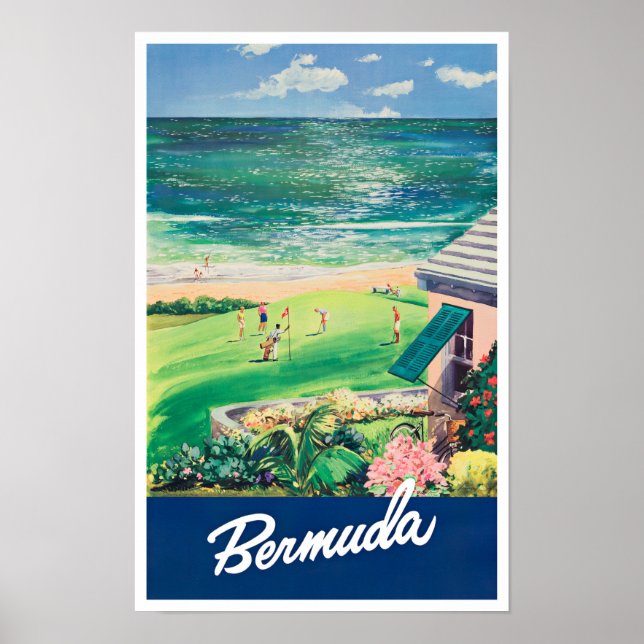 Bermuda vintage travel poster (Front)