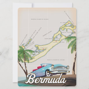 Bermuda vintage travel poster