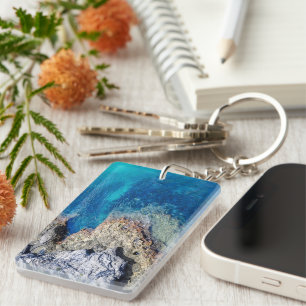 Bermuda Waters Inspired Keychain