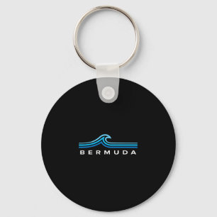 Bermuda Waves Vintage Mens Womens Girls Boys Souve Key Ring