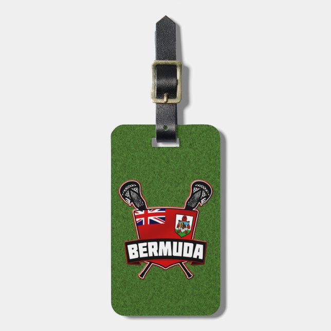 Bermudan Lacrosse Luggage Tag Template (Front Vertical)