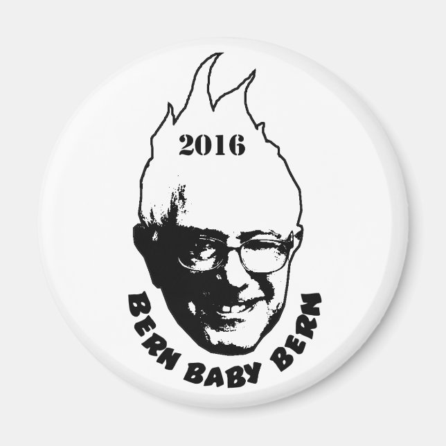 BERN BABY BERN - Bernie Sanders 2016 Magnet (Front)