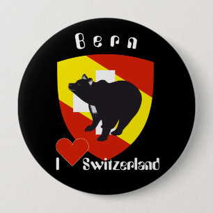 Bern Berne Berna Schweiz Suisse Svizzera Svizra 10 Cm Round Badge