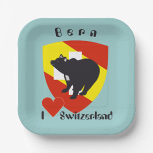 Bern Berne Berna Schweiz Suisse Svizzera Teller Paper Plate
