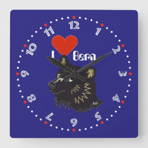 Bern Berne Berna Switzerland Suisse Svizra Square Wall Clock