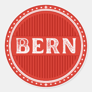Bern City Pride Emblem – Swiss Identity Classic Round Sticker