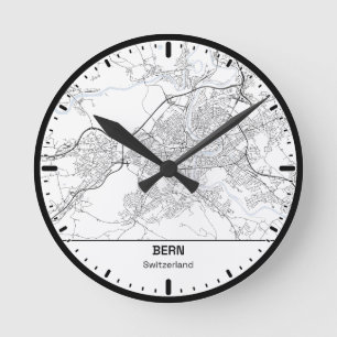 Bern Clock City Line Art