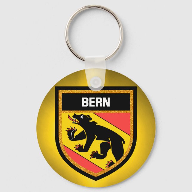 Bern Flag Key Ring (Front)