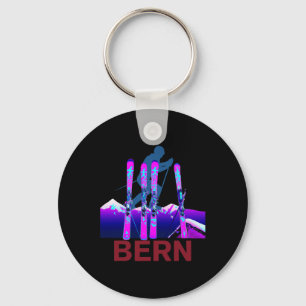 Bern Skiing And Snowboarding Retro 90s Bern Ski  Key Ring