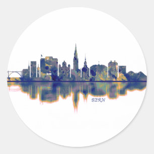 Bern Skyline Classic Round Sticker