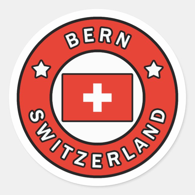 Bern Switzerland Classic Round Sticker (Front)