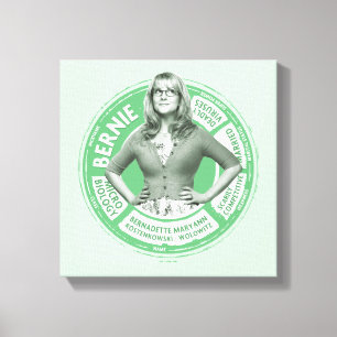 Bernadette Info Graphic Canvas Print