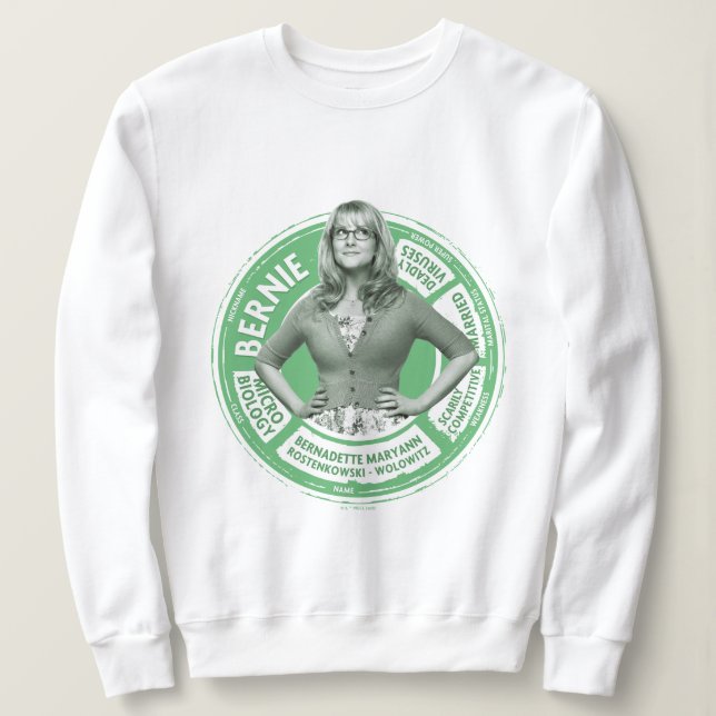 Bernadette Info Graphic Sweatshirt (Design Front)