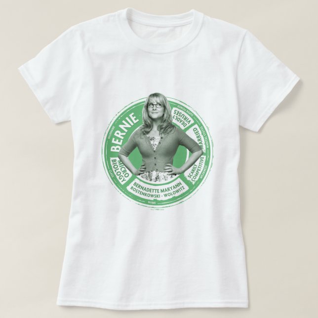 Bernadette Info Graphic T-Shirt (Design Front)