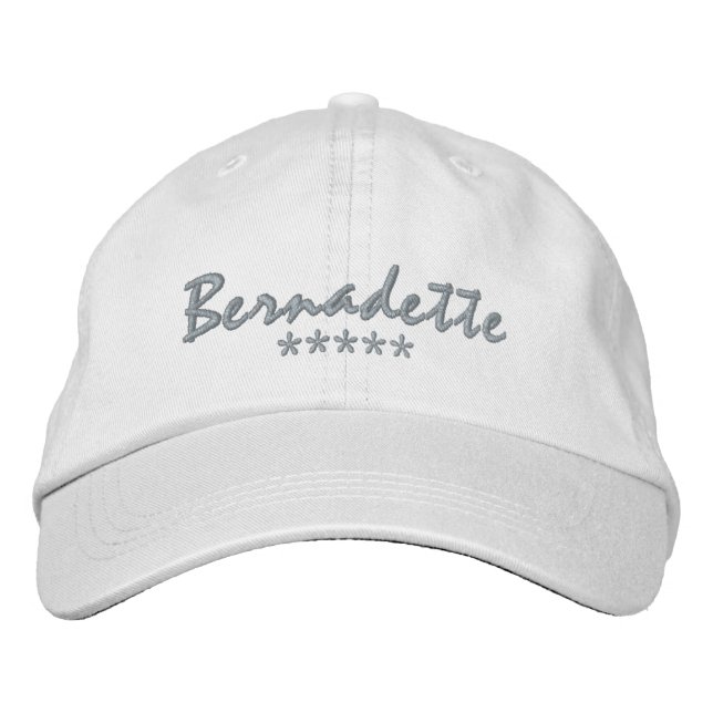 Bernadette Name Embroidered Hat (Front)