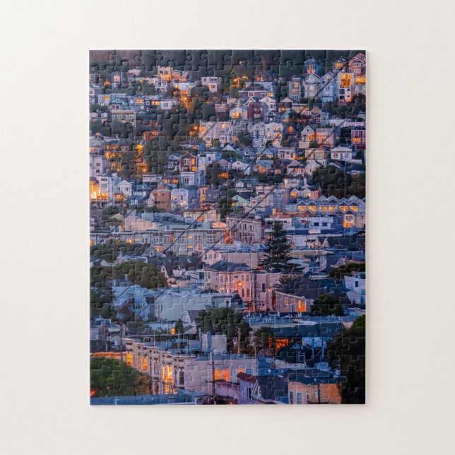 Bernal Heights at twilight Jigsaw Puzzle (Vertical)