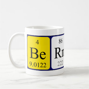 Bernard periodic table name mug