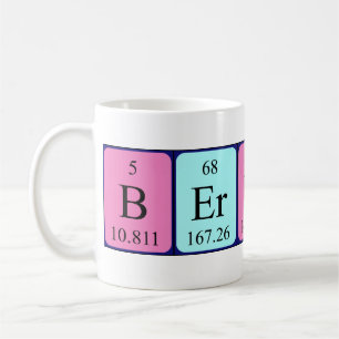 Bernard periodic table name mug