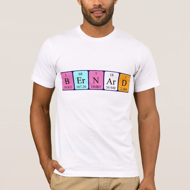 Bernard periodic table name shirt (Front)